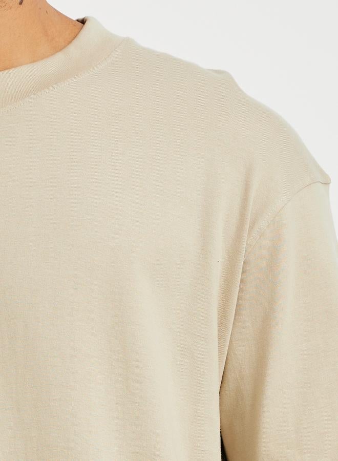 Styli Men Oversized Mock Neck T-Shirt - Image 4